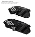 Roswheel 131414 Adjustable 3-8L Bike Saddle Bag Bicycle Under Seat Pack Cycling Accessories Tail Pouch for Bikepacking, Black