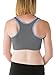 Kindred Bravely French Terry Racerback Nursing Sleep Bra for Maternity/Breastfeeding (Large, Grey with Blue Trim)