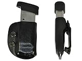 Kydex IWB Mag Pouch Magazine Carrier Holster Black Glock S&W Springfield XDS