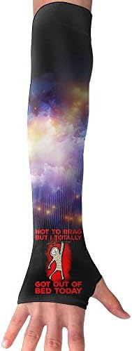 Sloth Totally Got Out Of Bed Unisex Protection Hand Cover Arm Sleeves Cool Cover Sun For Outdoor Activities 1 Pair