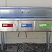 Wash Rinse Sanitize Sink Labels, Ideal for 3 Compartment Sink,2.75