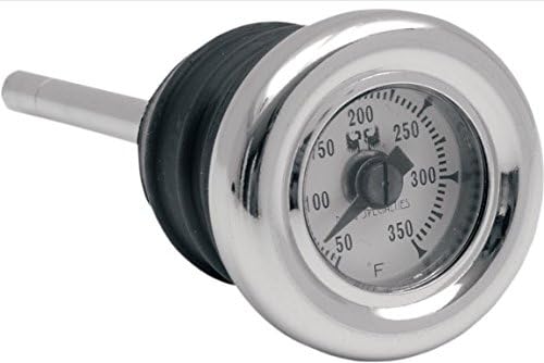Orange Cycle Parts Oil Plug Temp Gauge 2 3/4 in. Long Dipstick for Harley 1984-1999 FXST and FLST, 1984-1994 FXR, and 1984-1992 FLT Models