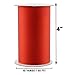 Cornucopia Brands 4-Inch Wide Red Satin Ribbon (10 Yards); Solid Color Craft Ribbon for Holidays, Events, and Crafts, 10-Yard Spool/30 Feet