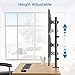 HUANUO Vertical Monitor Stand for 2 Monitors – Dual Stacking Screen Holder Desk Mount Fits Two 13 to 27 Inch LCD Computer Displays with C Clamp, Grommet Basethumb 4
