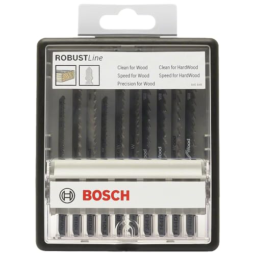 Bosch 2607010540 Robust Line Set 10 Lame Seghetto, Legno