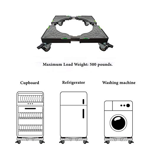 2 Movable+Adjustable+Furniture+Locking+Refrigerator
