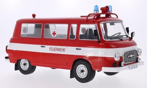 Barkas B 1000 mini bus, Fire department, 1965, Model Car, Ready-made, MCG 1:18