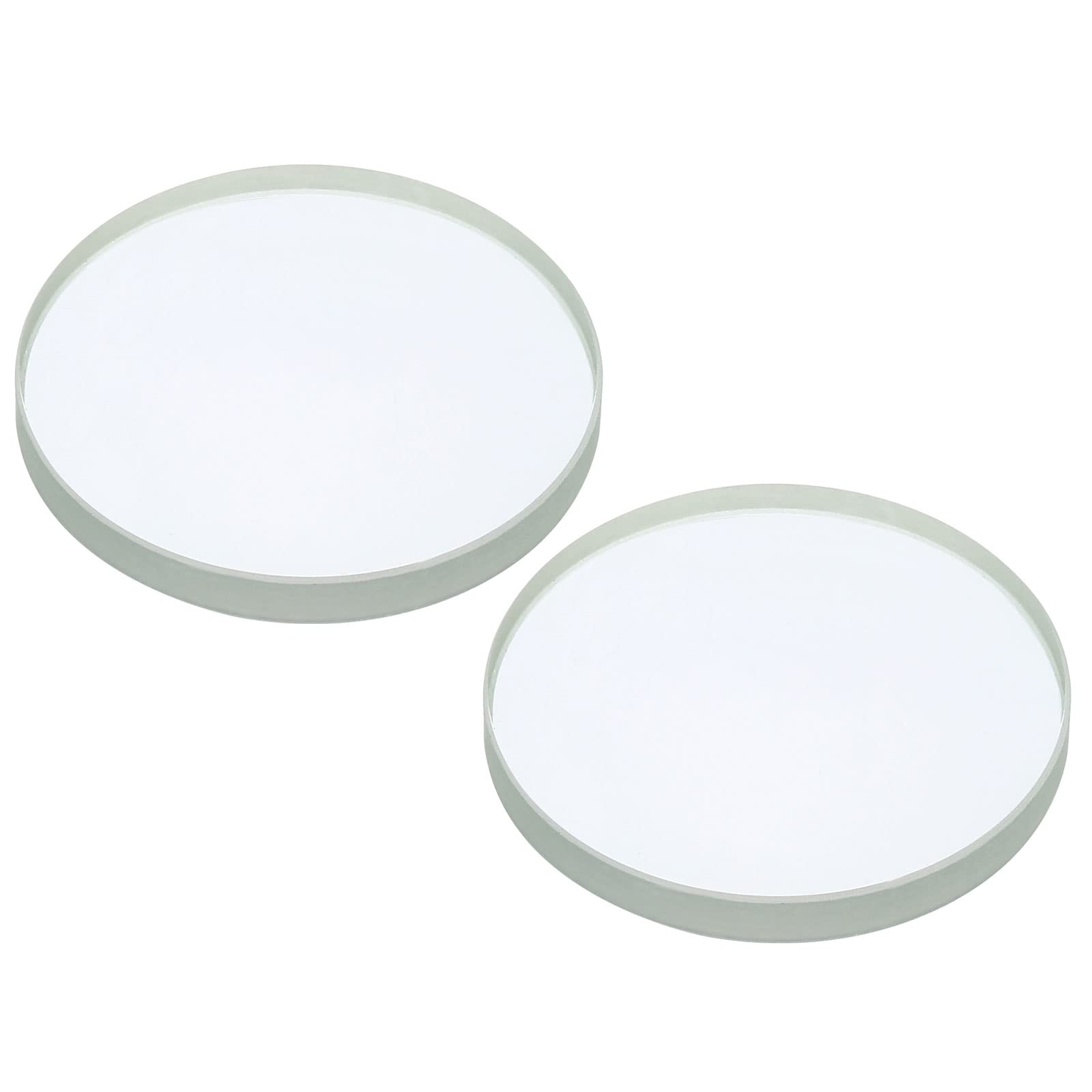 PATIKIL 6" (150mm) Focal Length Double Concave Lens, 2 Pack 50mm Diameter 6mm Height Glass Optically Polished Round Edges Lens for Physics Experiment, Clear