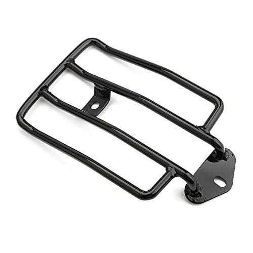 Mingting Motorcycle Solo Seat Rear Luggage Rack for Harley Sportster Iron X48 XL 883 XL1200 2004-2017,Black