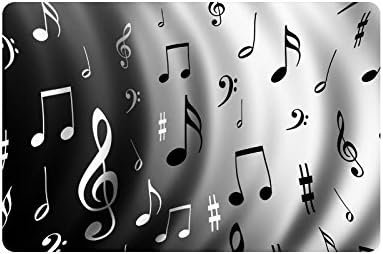 Music Notes Custom Doormat Entrance Mat Floor Mat Rug Indoor/Outdoor/Front Door/Bathroom Mats Rubber Non Slip Size 23.6 x 15.7 inches