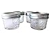 Mason Ball Jelly Jars-4 oz. each - Quilted Crystal Style-Set of 4 primary