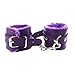 Muatoo PU Leather Purple Handcuffs Soft Wrist Cuffs For Women Men Cosplay Play