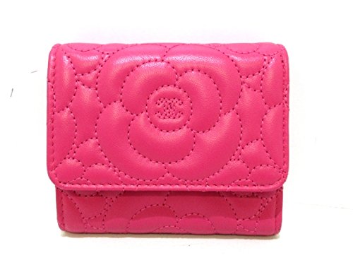 代引き手数料無料 シャネル Chanel 3つ折り財布 カメリア ピンク A548 中古 B07fchfbgz Www Gcc Ccpf Com