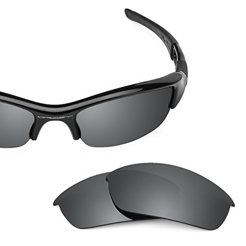 Revant Polarized Replacement Lenses for Oakley Flak JacketBlack Chrome MirrorShield