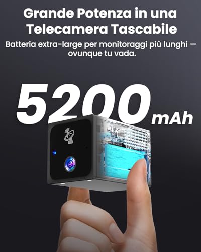 Bextgoo Sim Camera, 4G LTE Camera without WiFi, 4K Mini Camcorder 4G Battery for Car, Parking, Camping & Travel, 160° Vision, Night Vision, AI Radar Detection & Alarm