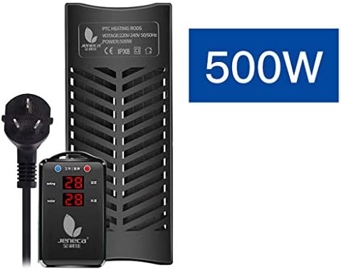 Aquarium Heaters Smart digital screen fish tank thermostat with independent switch and intelligent thermostat 220v black (Size : Double tube 500 watt)