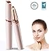 Eyebrow Hair Remover, Painless Portable Precision Electric Eyebrow Hair Trimmer, Eyebrow Hair Removal Razor with Light, Rose Gold (Batteries not included)