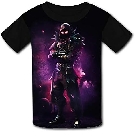 Kids Cool Raven Fort-nite 3D Print Casual T-Shirt Youth Short Sleeve