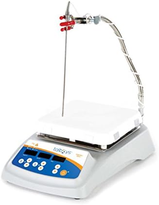 Talboys 984TA7CHSEUC Ceramic Top Plate Professional Hotplate Stirrer with Certificate, 14.8" Length x 9.9" Width x 4.3Height, 60 - 1600rpm, 230V