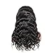 True to Length 12 Inch 360 Lace Frontal Wig Body Wave Pre Plucked and Bleached Knots with Baby Hair,Natural Black Invisible Lace Human Hair wigs Free Part Medium Cap Size
