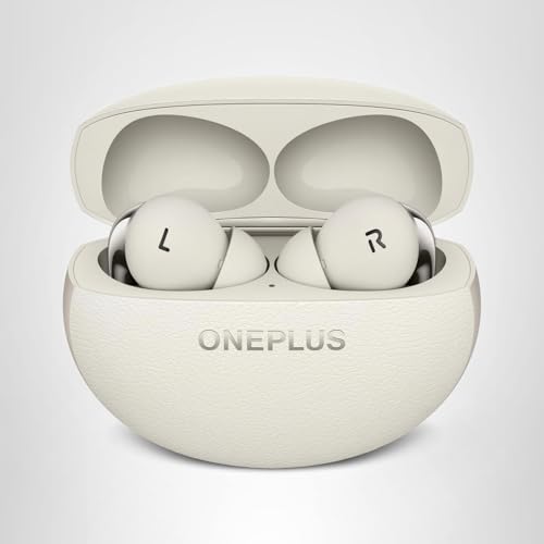 OnePlus Buds Pro 3, auriculares inalámbricos Bluetooth, auriculares con cancelación de ruido, graves profundos, sonido envolvente, hasta 44 horas de reproducción con estuche de carga, Lunar Radiance