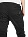 ITALY MORN Men's Chino Jogger Casual Pants S Black
