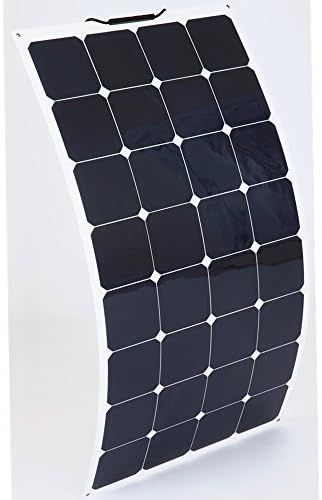 Semi-Flexible Bendable 100w 100 Watt Lightweight Solar Panel 12v Battery OffGrid - next day free shipping from U.S.