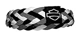 Harley-Davidson Women's Braided Blank Bar & Shield Elastic Headband HP114490