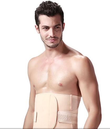 Waist Trimmer Belt Lightweight Elastic Sports Belt Breathable Lumbar Lower Back Brace Belt Body Shaper Weight Loss Exercise Belly Men Women Skin Colour