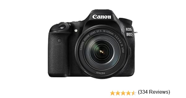 Canon EOS 80D - Cámara réflex digital de 24.2 MP (pantalla táctil ...