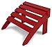Polywood OT53SR Classic Sunset Red Folding Ottoman