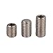 Junter 100pcs M2.5 x 3mm Flat Point Grub Hex Socket Set Screws Metric A2 Stainless Steel DIN913