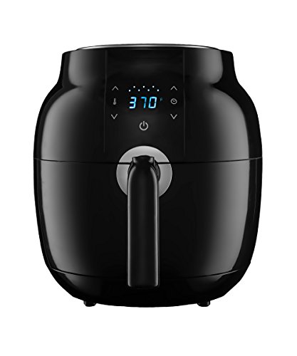 Click Here to See More Images Gourmia GAF535 Digital Hot Air Fryer Pro – No Oil Fat Free Healthy Frying – 4.5 Quarts - Adjustable Temperature and 30 Minute Timer – Bonus Cookbook Included