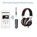 AROUSE Bluetooth Receiver 4.1 Wireless Audio Receiver Headphone Adapter 3.5mm AUX Jack Hands-Free Clip Design Bluetooth Audio Adapter Compatible Home/Car Audio Stereo System, Black