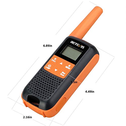 Retevis RT49 Walkie Talkies Rechargeable,IPX4 Waterproof Two Way Radios