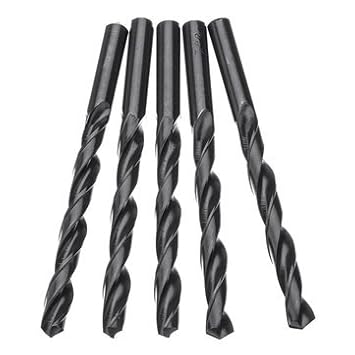 Generic 5Pcs 10Mm Hss Straight Shank Metric Twist Drill Bit Set Professional Tool