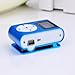 Dayan Cube Metal Clip Digital MP3 Player LCD Screen for 2/4/8/16GB TF Card Blue