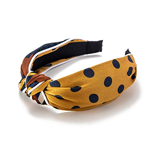 image for GUNIANG Knot Wide Headbands for Women, Cloth Dot Hair Bands for Women'