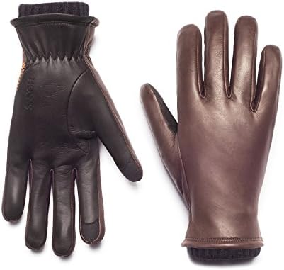 HONNS Men's Oliver Cold Weather Driving Gloves, Mocha/Noir L