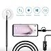 Ear Endoscope, KinCam Digital Ear Cleaning USB Otoscope Camera Tool with 6 Adjustable LED Lights, Suitable for Micro USB/Type-C/USB PC-Black (Not for iPhone)
