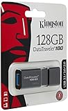 Kingston 128GB DataTraveler 100 G3 USB 3.0 100MB/s Read, 10MB/s Write (DT100G3/128GB)