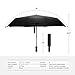 Tquens H100 Umbrella with Automatic Open and Close Function Compact Travel Umbrella for Easy Carrying - Dark Black