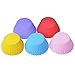 25 Pcs Reusable Silicone Cupcake Liners/ Muffin baking Cups, 5 Shapes with 5 Colors, Nonstick and Heat Resistant Cake Molds, by Gseer