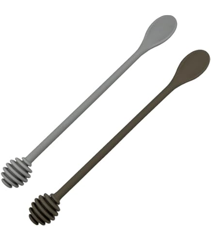 thumbnail interactive-video image 1 of 2pcs Honey Stirrer Syrup Dipper Stick Honeycomb Stick Honey 1 of 9