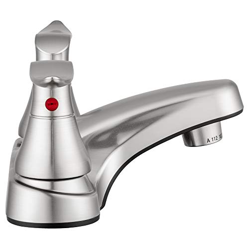 Dura Faucet (DF-PL700LH-SN RV Bathroom Faucet with Winged Levers (Satin Nickel)