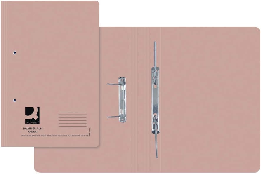 Q-Connect Transfer File 35mm Capacity Foolscap Buff Pack of 25