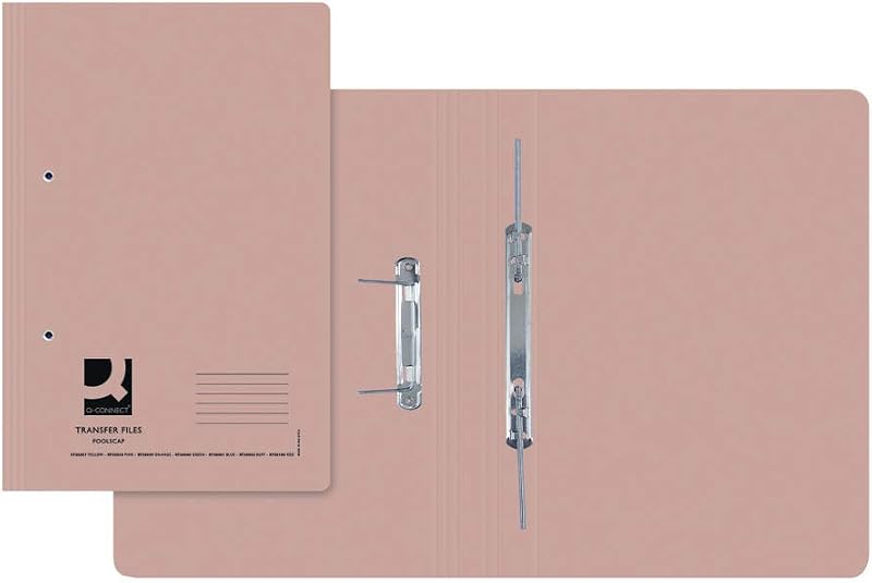 Q-Connect Transfer File 35mm Capacity Foolscap Buff Pack of 25