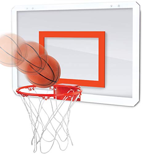 Black Series Break-Away Rim Over The Door Mini Indoor Basketball Hoop With Inflatable Mini Basketball