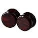Longbeauty 10Pairs Mixed Stone Saddle Ear Plugs Stretcher Expander Tunnels Ear Gauges Piercing Jewelry 8MM