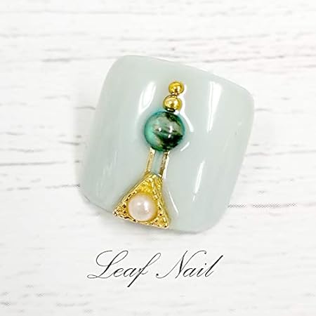 Amazon Flower By Leaf Nail 012 グリーンシェルデザイン フットネイル ネイルチップ おしゃれ 可愛い 大人 S ノーブランド品 ネイルチップ 通販